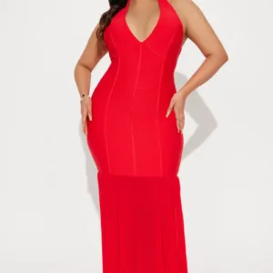 Megan Bandage Maxi Dress - L